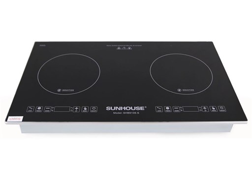 Bếp điện từ đôi Sunhouse SHB9108S công suất 4800w chính hãng