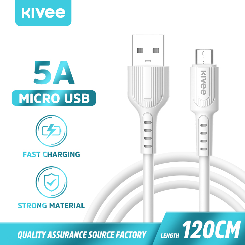 Cáp sạc nhanh 5a 1.2m type-c/ micro usb/ lightning cho sạc nhanh điện thoại di động và máy tính xách tay điện thoại di động sạc truyền dữ liệu cáp kivee