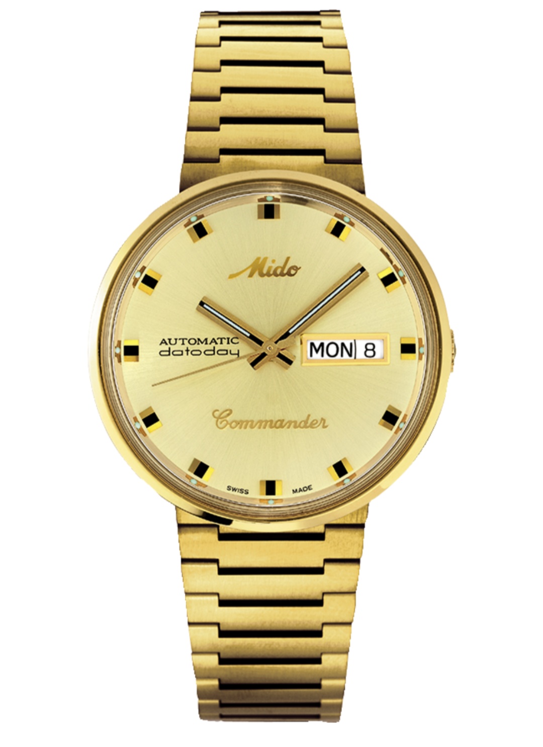 {LAZADA ĐỒNG HỒ HÀNG HIỆU } Đồng hồ Nam Commander Thụy Sỹ Cổ Máy Bọc Vàng 14k