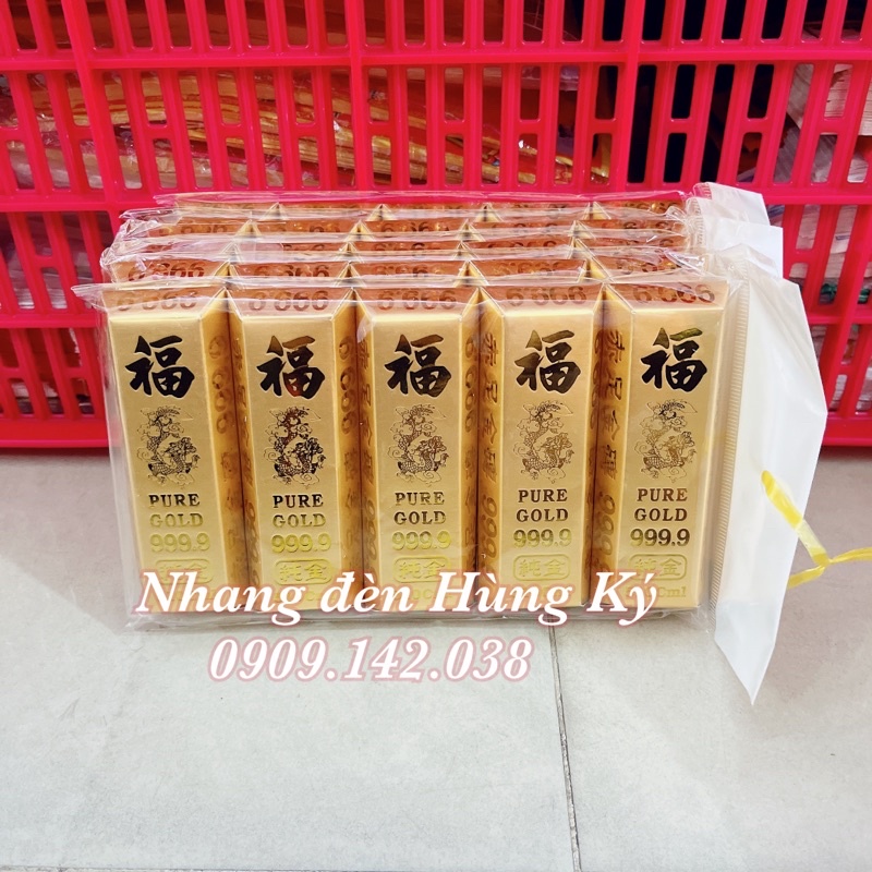 Hàng mã vàng thỏi cây 9999 giấy 1 bao 5 thỏi