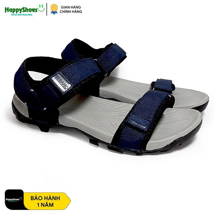 [SIÊU PHẨM] Dép Sandal nam quai ngang, vải dù chắc chắn, đế cao su 100% có rãnh chống trượt an toàn, quai dán điều chỉnh tiện lợi TRM07, Happyshoesvn