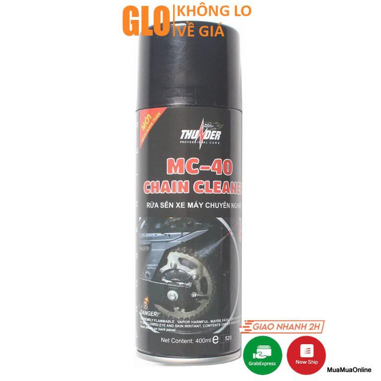 Chai xịt vệ sinh dây sên thunder chain cleaner mc-40 400ml cao cấp
