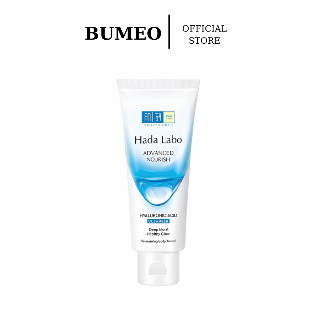 Sữa Rửa Mặt Dưỡng Ẩm Nâng Cao Hada Labo Advanced Nourish Hyaluronic Acid Cleanser 80g