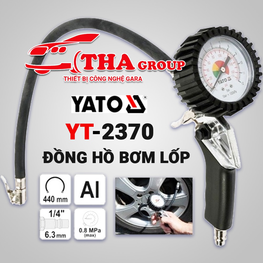 Đồng hồ bơm lốp yato yt-2370 | yato thương hiệu đến từ ba lan