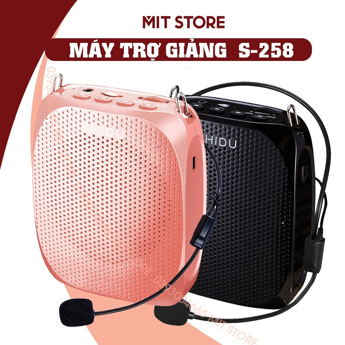 Máy trợ giảng shidu s258 chính hãng có dây/ không dây cao cấp âm lượng lớn 10w