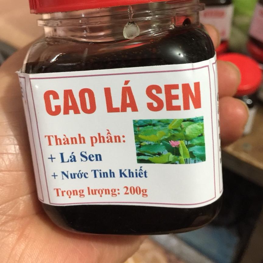 Hộp 200g cao lá sen như hình