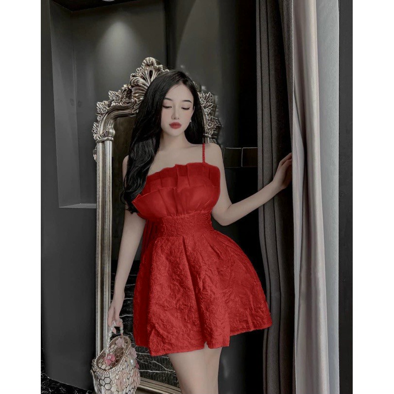 Đầm gấm cực sexy có mút up h3 store