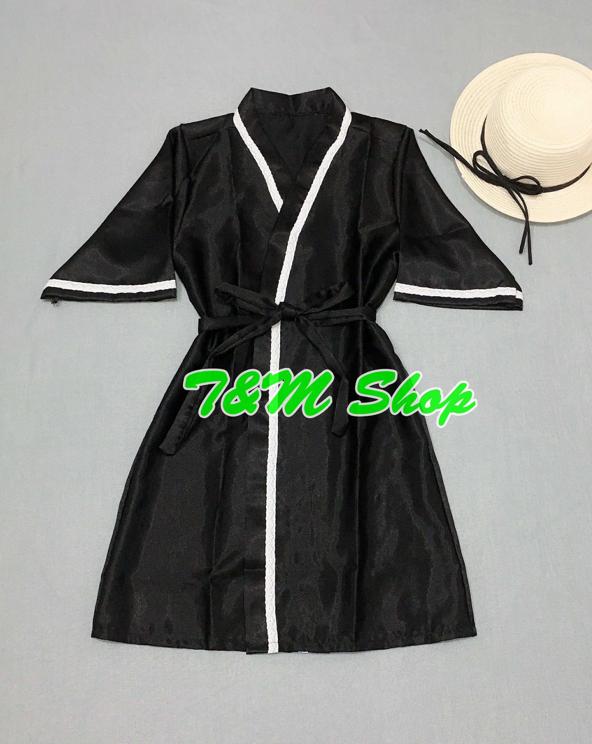 Áo choàng ren nhỏ gợi cảm sexy Áo choàng ngủ phi lụa mềm mát phối ren dễ thương nhiều màu được may trực tiếp tại xưởng nhà của Shop