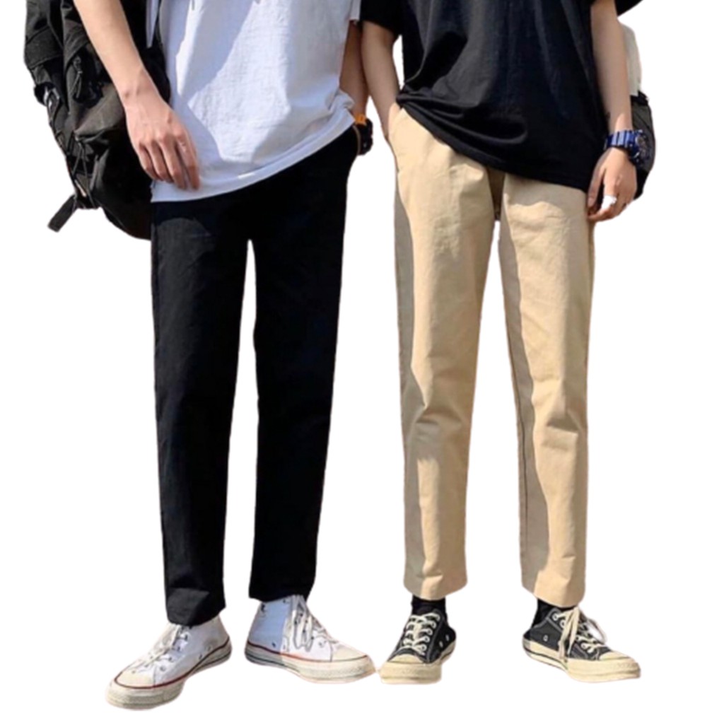 Quần Kaki Basic Ống Suông - 100% KAKI MỊN HÀN QUỐC [ Form chuẩn UNISEX ]