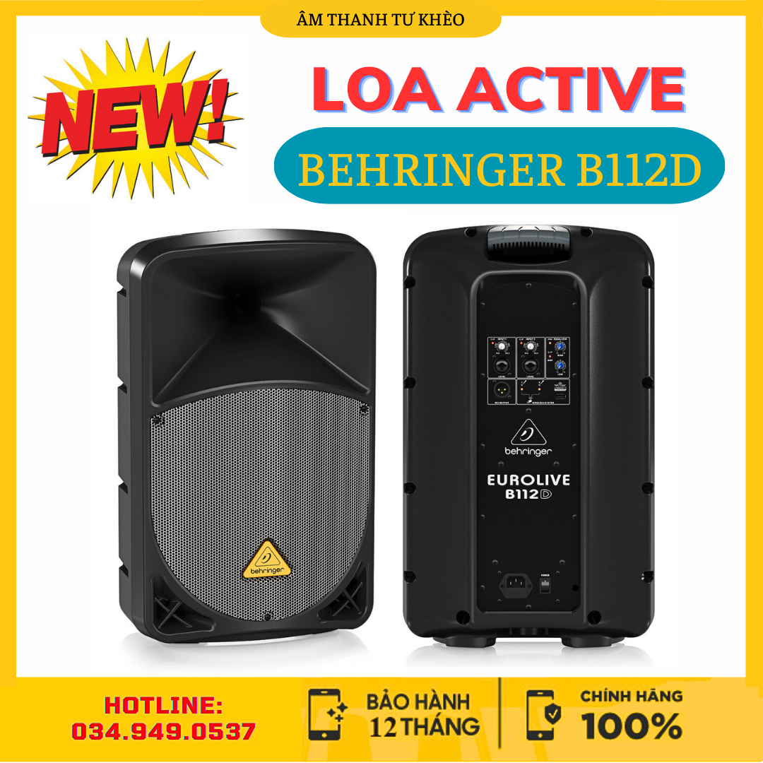 LOA ACTIVE BEHRINGER B112D BASS 30 - CÔNG SUẤT 1000W CLASS D - GIÁ 1 LOA