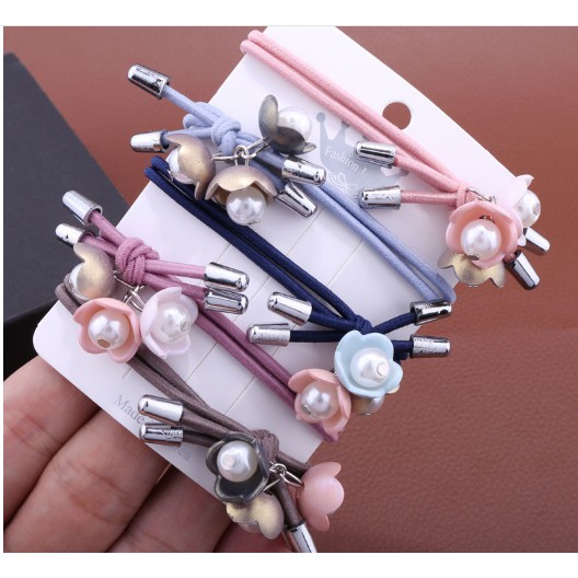 Cột tóc 3 hoa mận