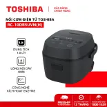 Nồi cơm điện tử Toshiba 1 - 1.8 Lít RC-10DR5UVN(H) / RC-18DR5UVN(W) / RC-18DR5UVN(H) - Bảo hành chính hãng 12 tháng