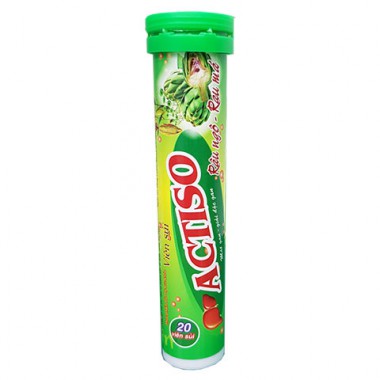 Bổ gan, tăng cường giải độc gan, giảm mụn nhọt, nóng trong người - Viên bổ sủi Actiso  - Tuýp 20 viên