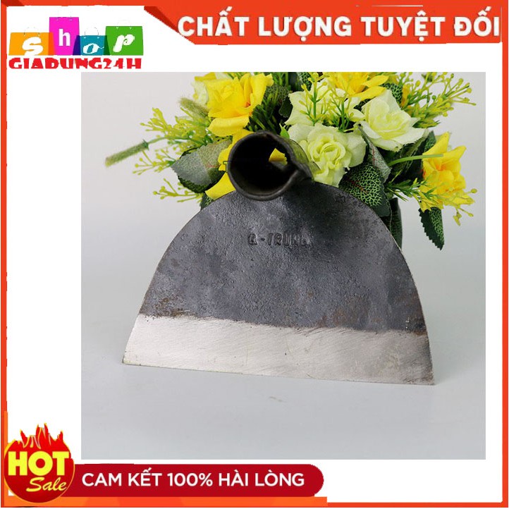 Lưỡi cuốc làm vườn không cán lưỡi thép loại to -giadung24h