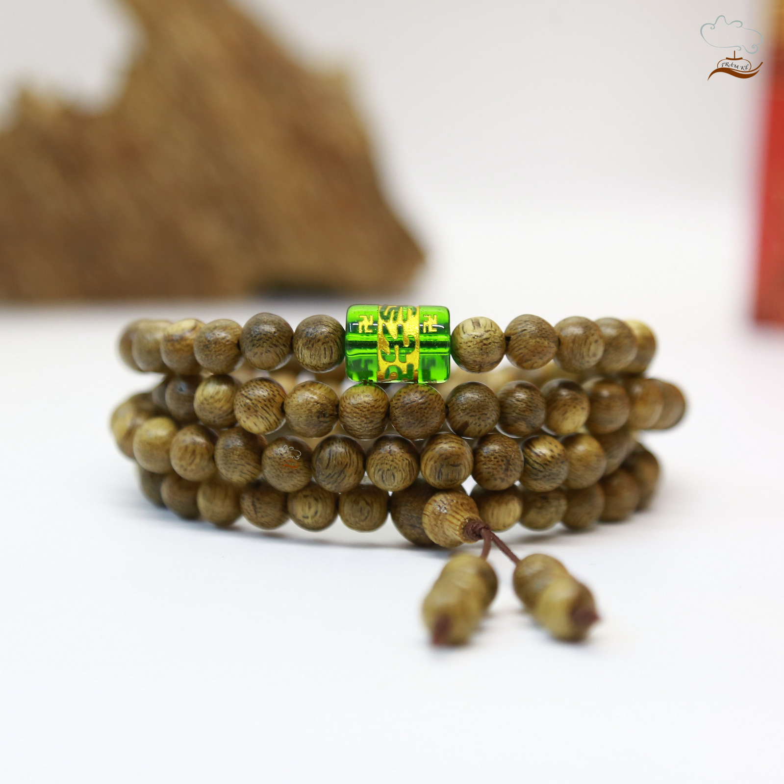 Vòng Trầm hương 108 hạt cao cấp mix charm Lu thống Ngọc Ormani Ngũ Mệnh
