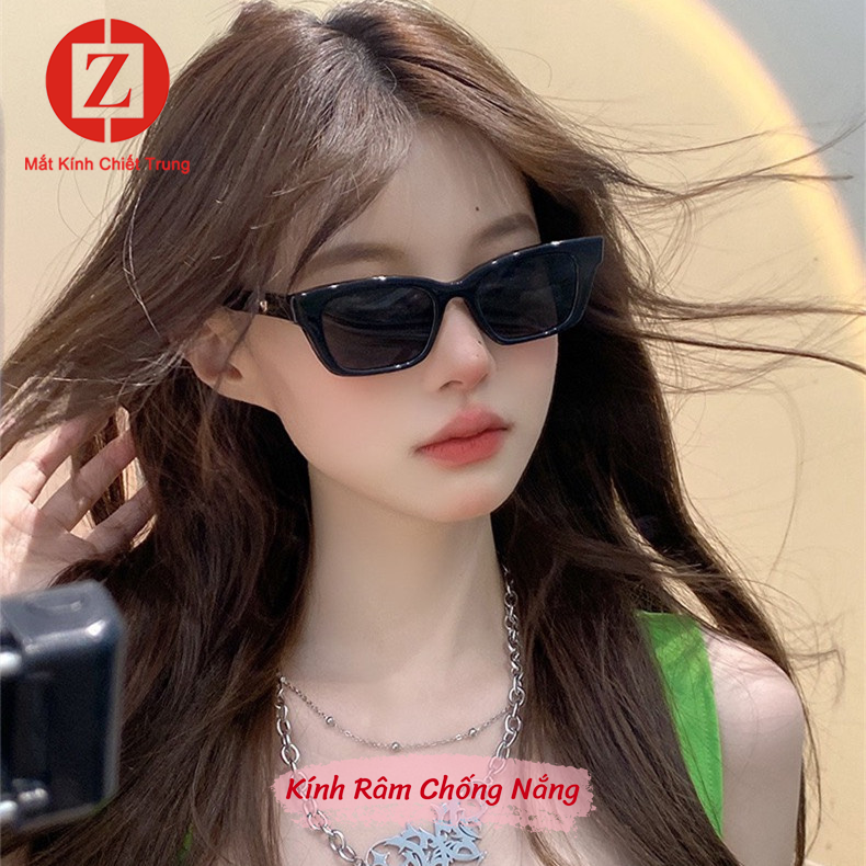 Kính Râm Nam Nữ gọng vuông nhỏ cổ điển BouncyStreetstyle Âu mỹ nhiều màu mã T1969