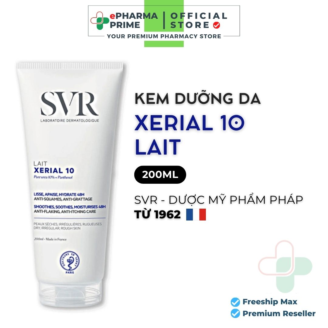 Sữa dưỡng thể dưỡng ẩm svr xerial 10 lait 200ml