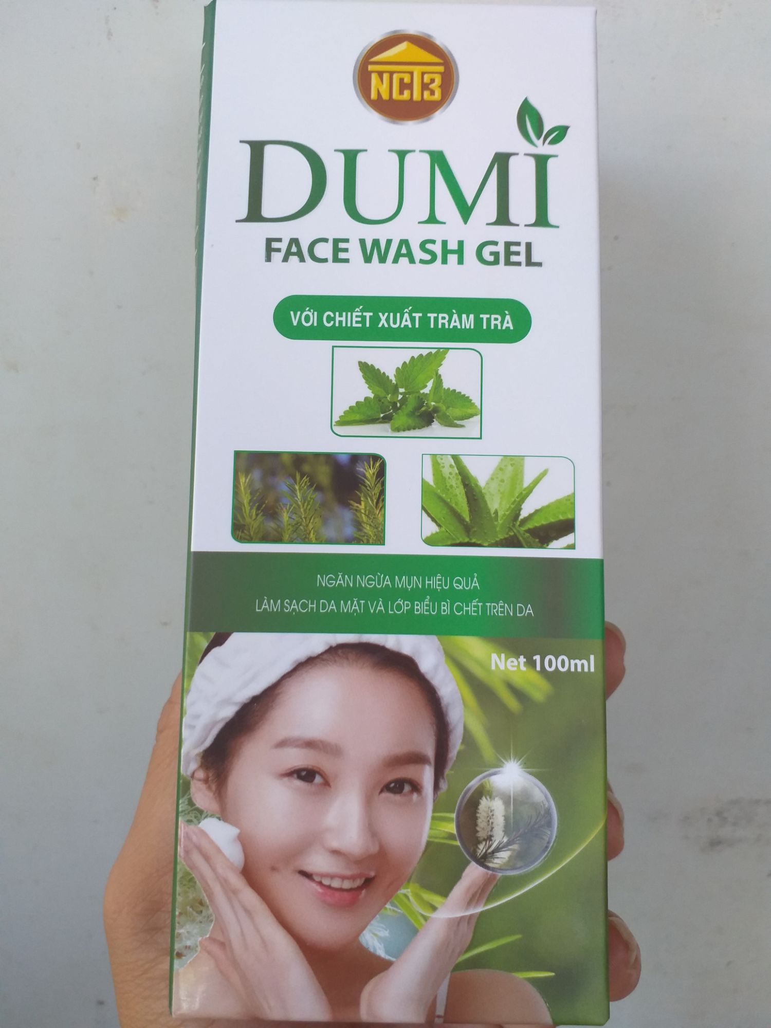 sữa rữa mặt DIMI FACE WASH GEL với chiết xuất tràm trà, ngăn ngừa mụn hiểu quả, Làm sạch Da mặt và Lớp biểu bì trên Da
