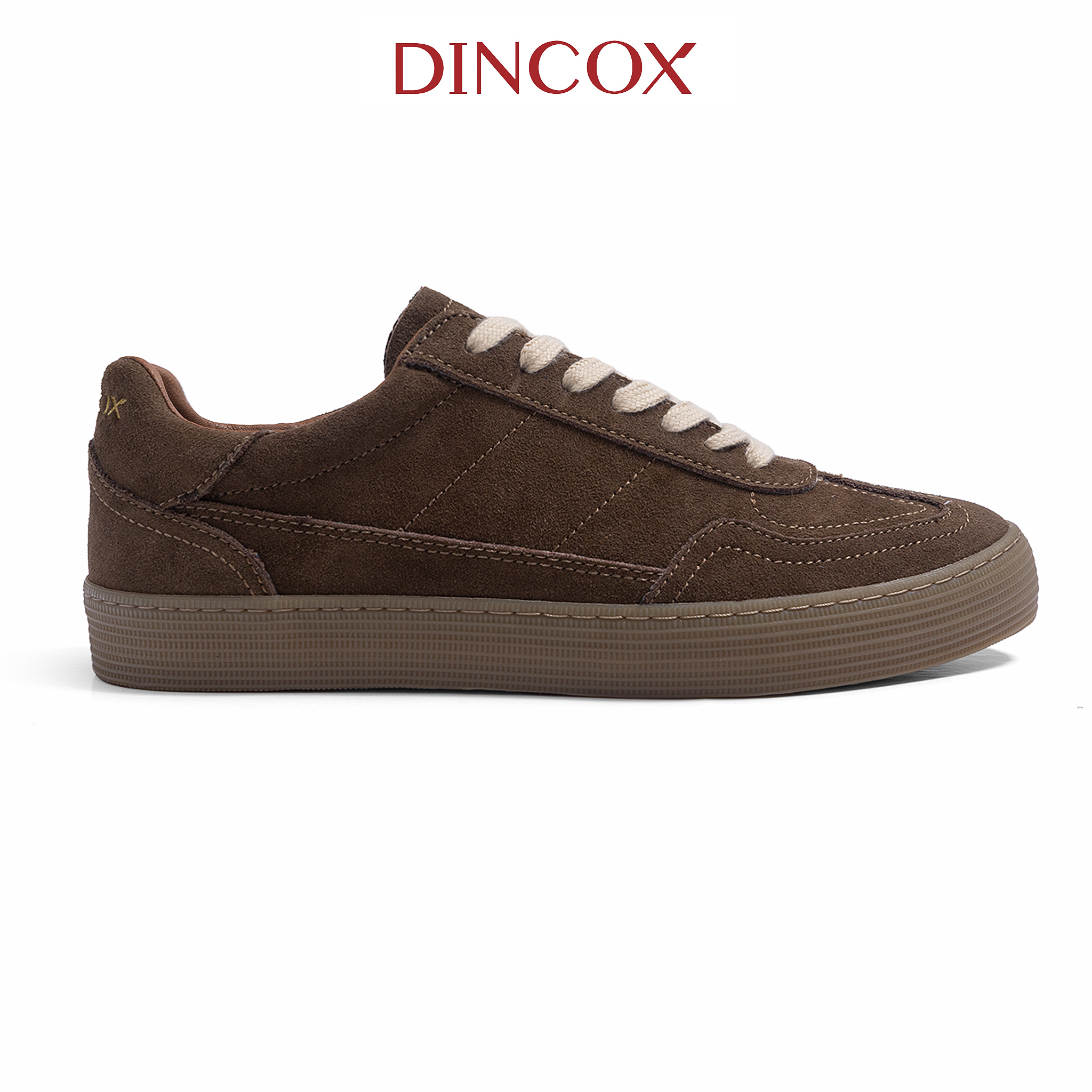 Giày Sneaker Vải Canvas Nam Nữ DC35 CHESTNUT DINCOX