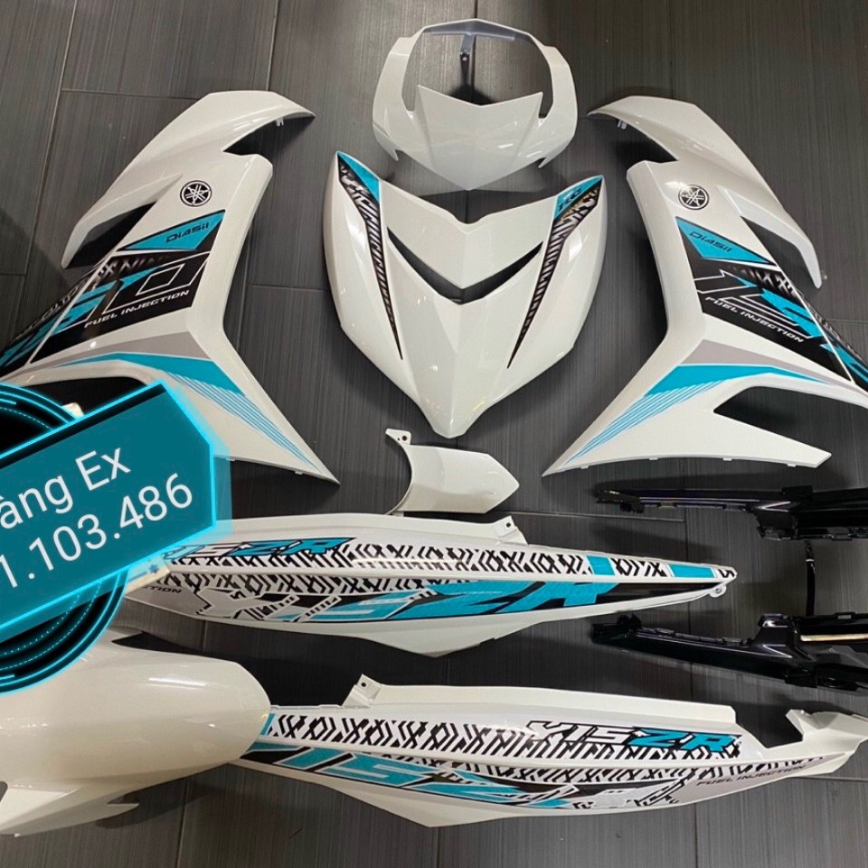 Dàn áo Exciter 150 màu trắng(2015-2017)