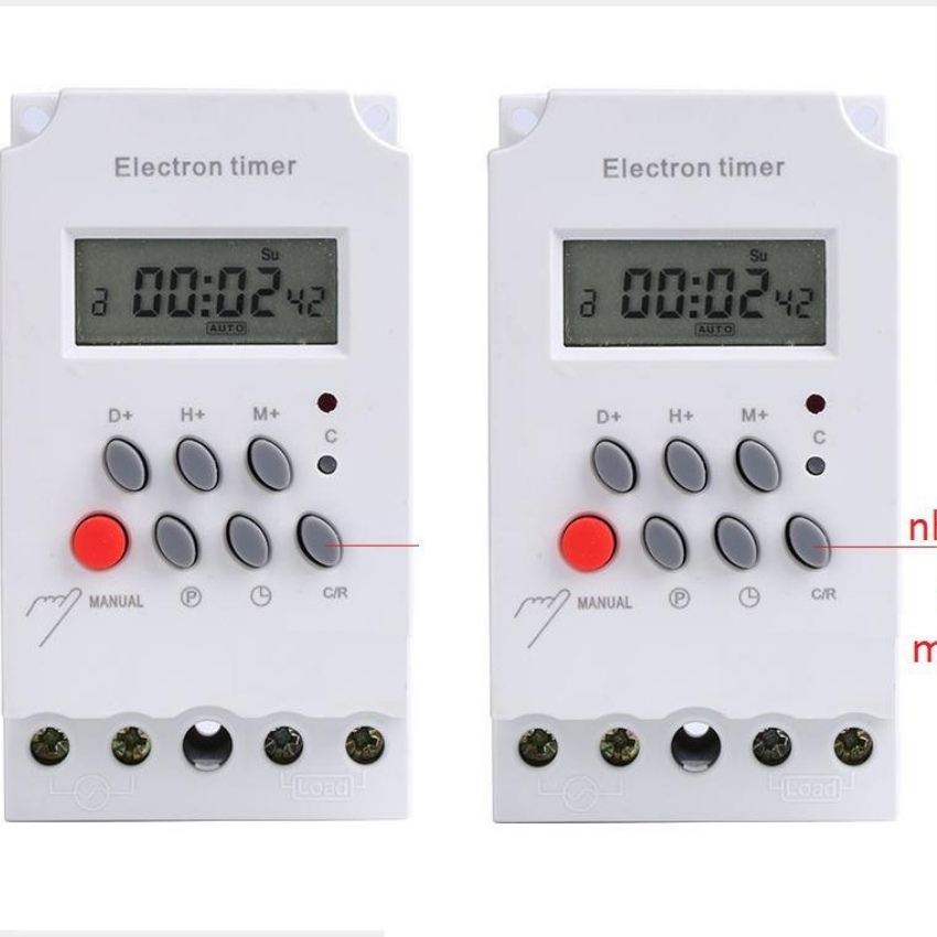 [Bộ 02] Công tắc hẹn giờ electron timer KG316T-II dùng trong tưới tiêu nông nghiệp 25A - mẫu mới 2018 timer hẹn giờ ổ cắm hẹn giờ công tắc điện thông minh công tắc