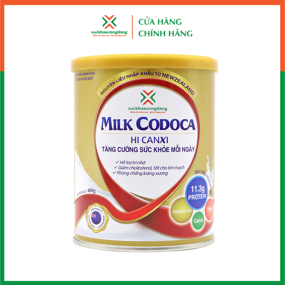 Sữa Milk Codoca Hi Canxi - Sữa xương khớp bổ sung Canxi hàm lượng cao