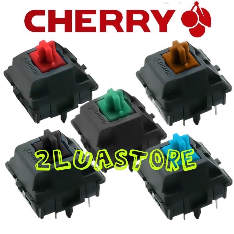 Cherry Switch 3 pin cho bàn phím cơ (4 màu cơ bản) | Cherry silver speed