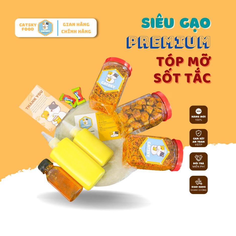 Combo bánh tráng phơi sương siêu gạo tóp mỡ sốt tắc