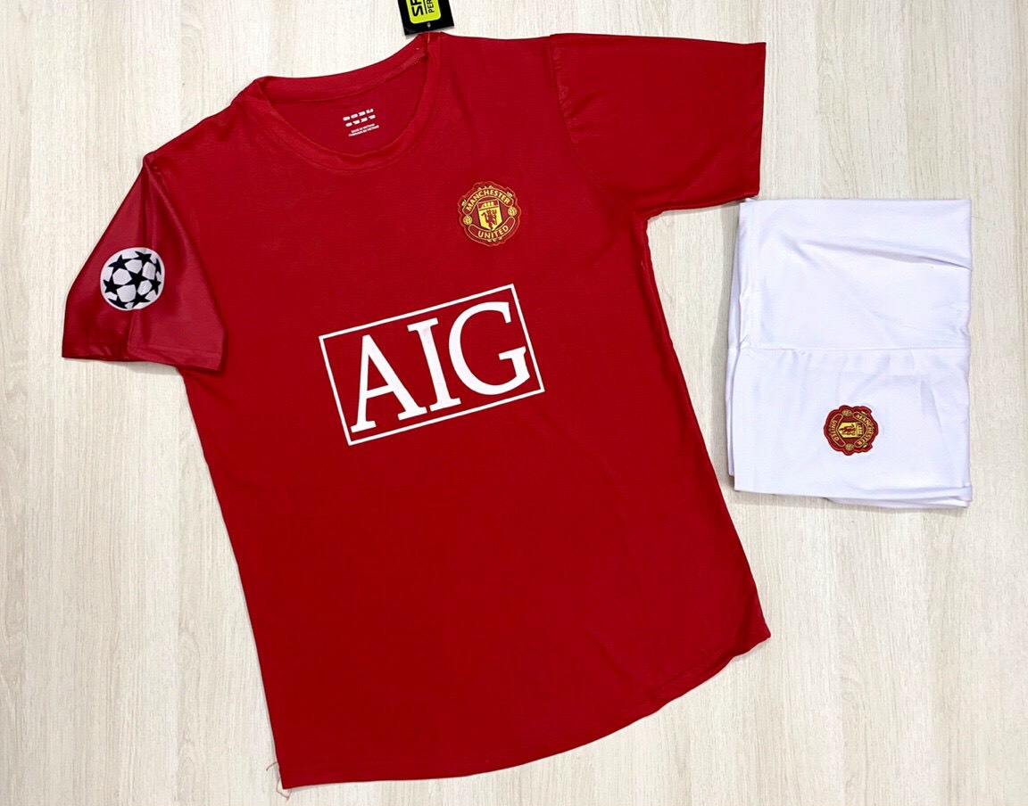 Bộ áo bóng đá câu lạc bộ Manchester United AIG 2008 Mới Nhất Lion Sport