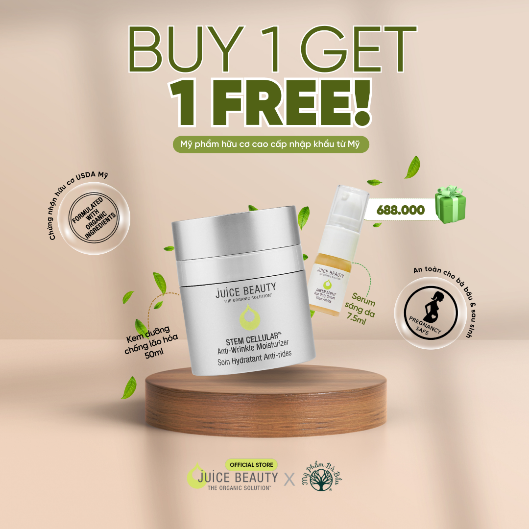 Kem dưỡng sáng da chống lão hóa hữu cơ cao cấp Juice Beauty Stem Cellular Anti-Wrinkle Moisturizer