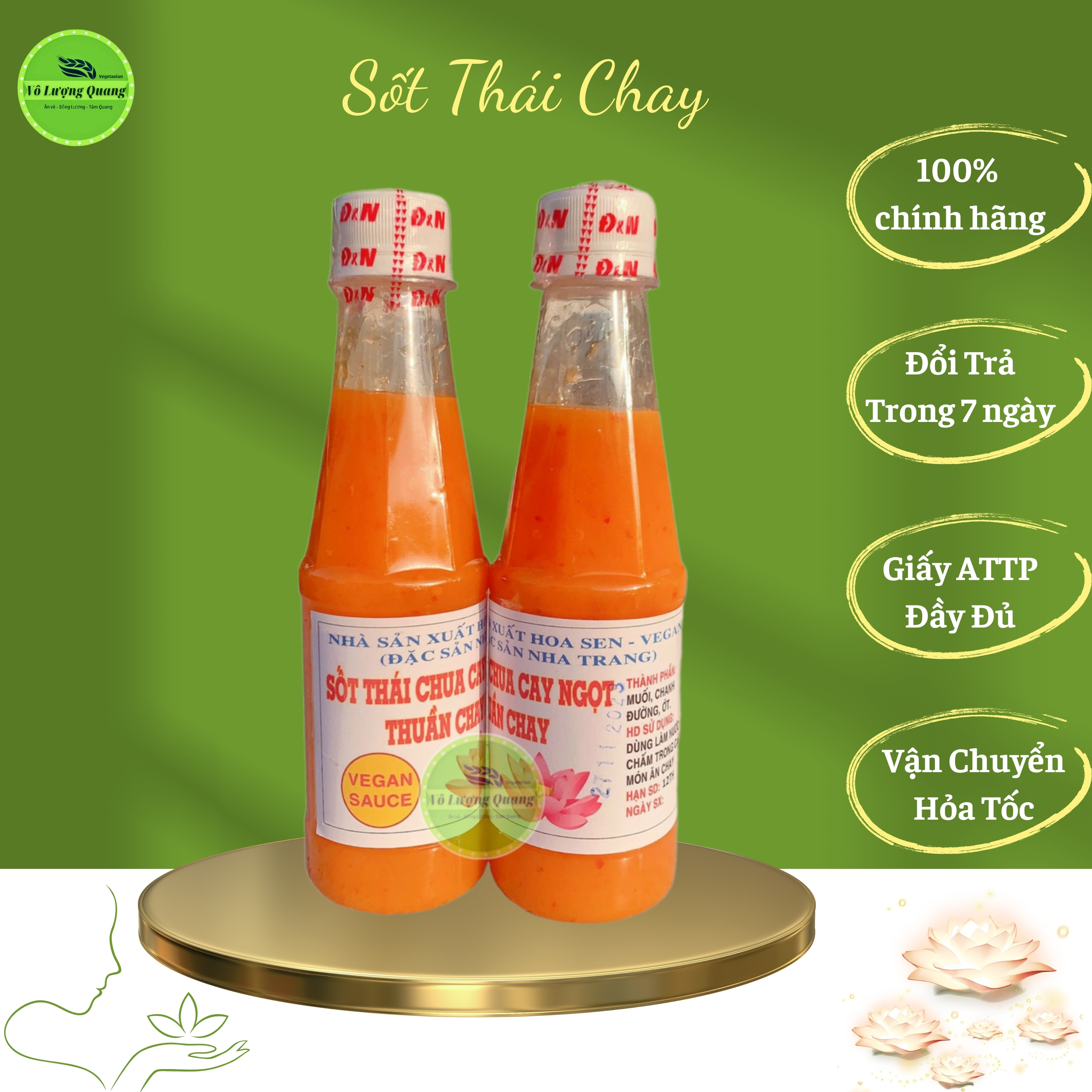 Sốt thái chua ngọt chay Vô Lượng Quang cao cấp
