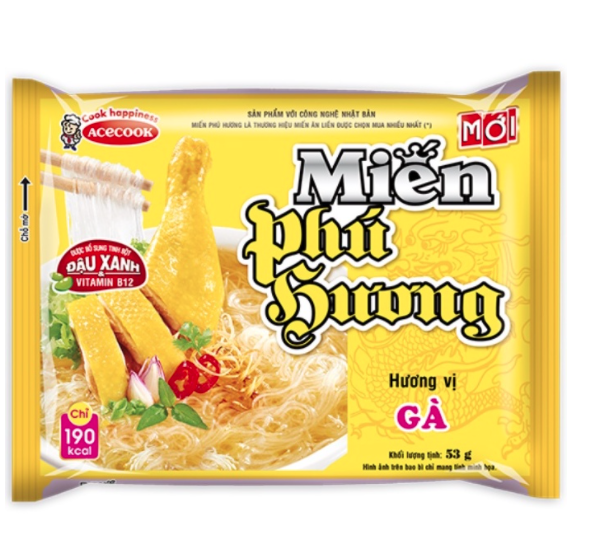 Miến Phú Hương Hương Vị Sườn Heo Gói 58G