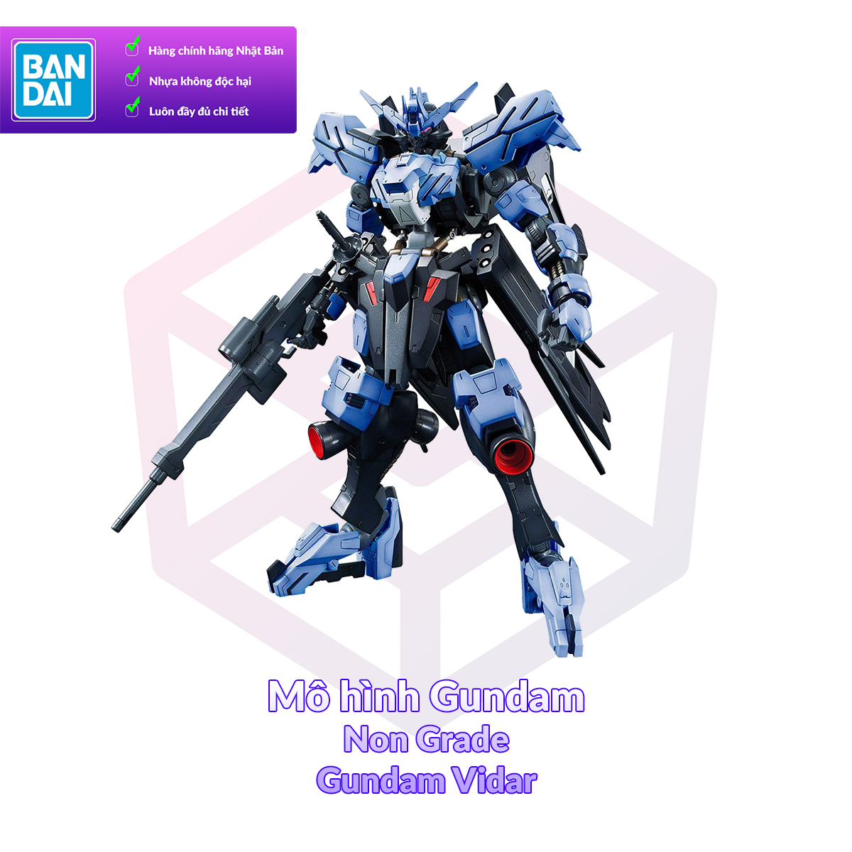 [7-11/12 VOUCHER 8%]Mô Hình Bandai Gundam NG 02 Gundam Vidar 1/100 IBO [GDB] [BNG]