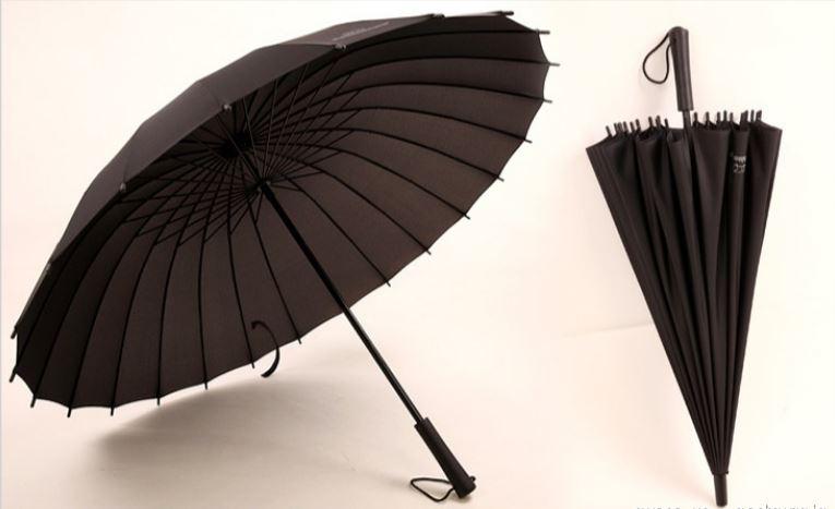 Ô dù cỡ lớn cán dài 24 nan cứng cáp chống lật, 24 Nan Bằng Thép Chống Gỉ, Màu Sắc Thanh Lịch, Đường kính 116 cm dành cho 3 người, Vải Dù Chống Nước Chống Tia UV, Hàng Việt Nam Chất Lượng Cao