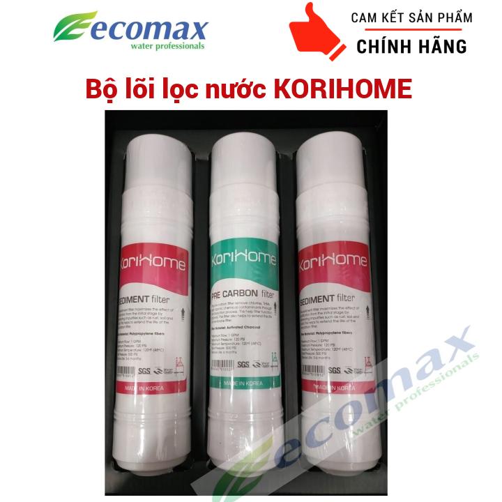 Bộ lõi lọc nước Korihome, lõi lọc nước korihome , lõi lọc nước korihome 1 2 3