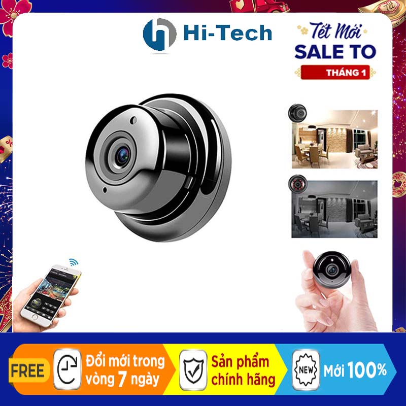 Camera WIFI V380 pro mini nhỏ gọn, Hỗ trợ đàm thoại 2 chiều, camera ghi hình cả đêm lẫn ngày, sử dụng ứng dụng V380 pro, báo động chuyển động, thích hợp sử dụng cho hộ gia đình