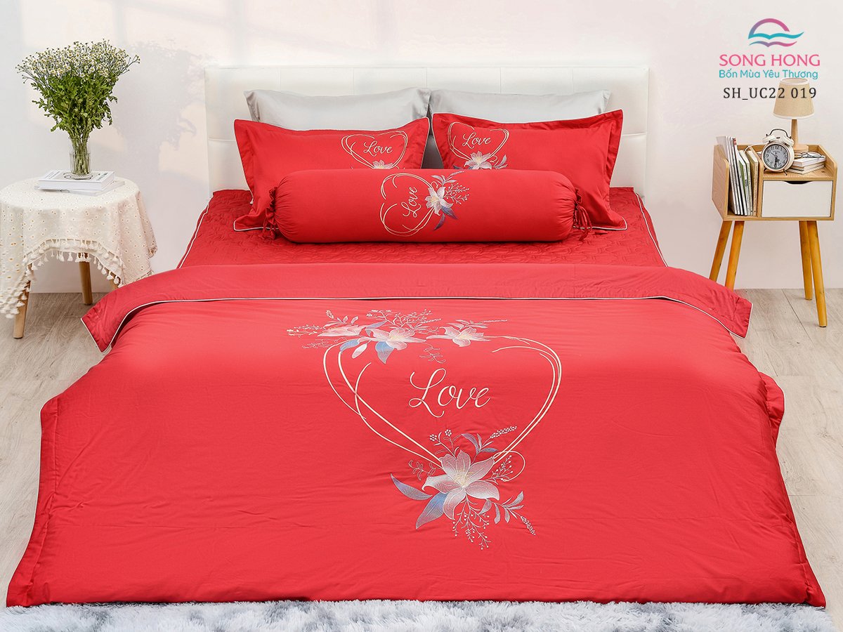 Bộ chăn ga gối cao cấp sh_uc22 019 sông hồng