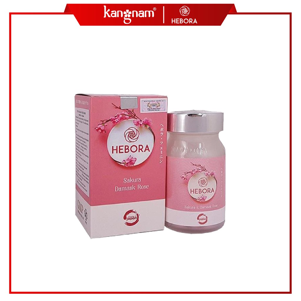 Viên Uống Tỏa Hương Nhật Bản Hebora 60 Viên Hebora Sakura & Damask Rose