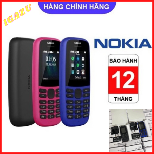 Điện thoại nghe gọi nokia 105 2 sim - hàng mới chính hãng fulbox - igazu