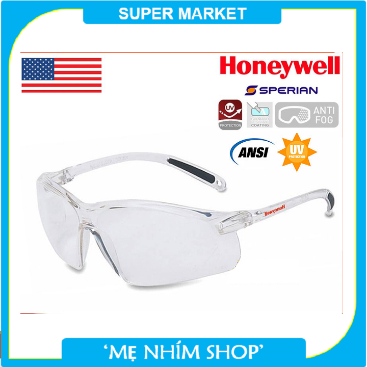 Kính bảo hộ thời trang HONEYWELL A901 chống xước, chống hóa chất, chống đọng sương, chống bụi bảo vệ mắt cao cấp