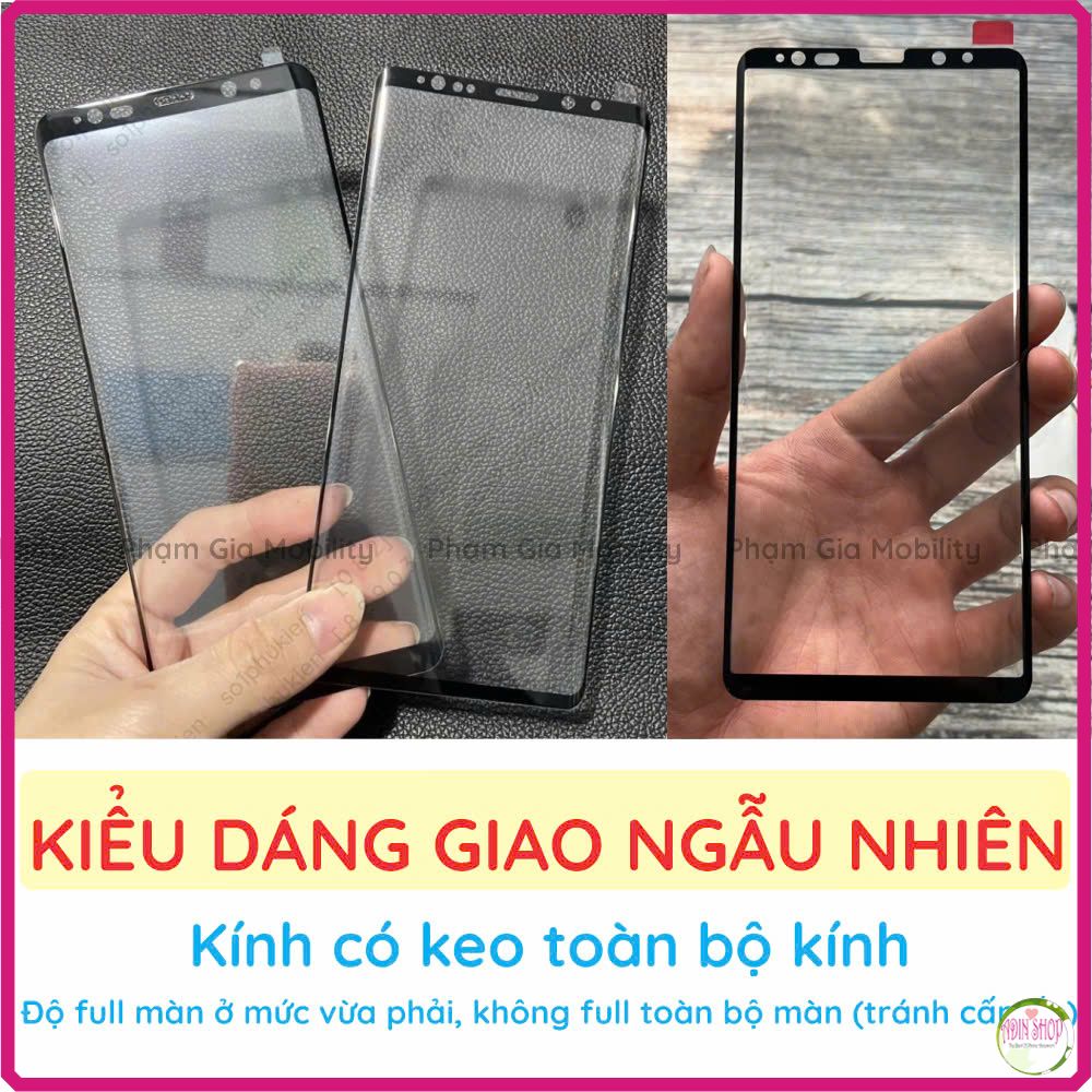 Kính cường lực Samsung Note 8/ Samsung Note 9 keo viền, keo full màn cao cấp