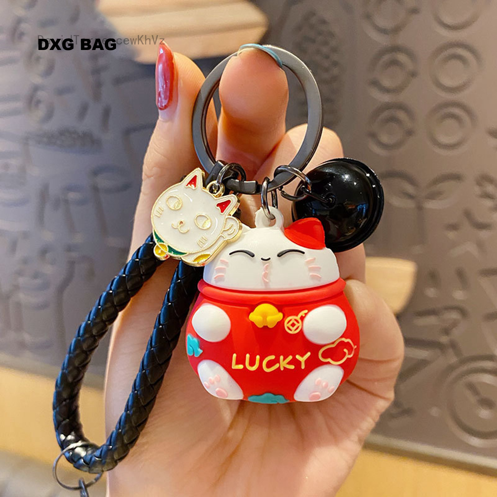 Phim Hoạt Hình Mới Con Mèo May Mắn Keychain Phụ Nữ Mèo Vòng Xâu Chìa Khóa Xe Hơi Túi Đeo Quyến Rũ Mặt Dây Chuyền Móc Chìa Khóa Quà Tặng Phụ Kiện Móc Chìa Khóa S Trang Trí Túi Phụ Kiện Mặt Dây Gắn Túi Móc Treo Chìa Khóa