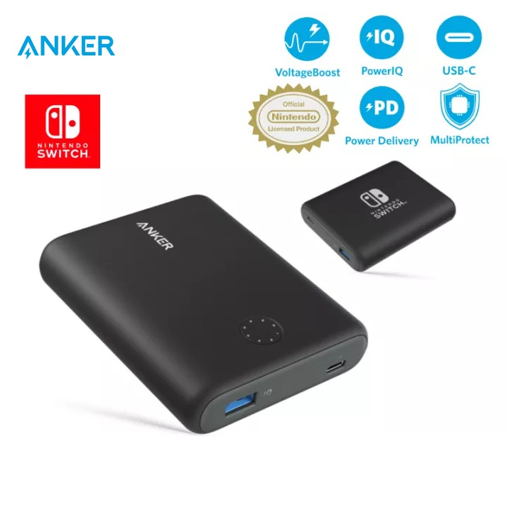 Pin dự phòng ANKER A1241 PD PowerCore Nintendo Switch Edition dung lượng 13400mAh