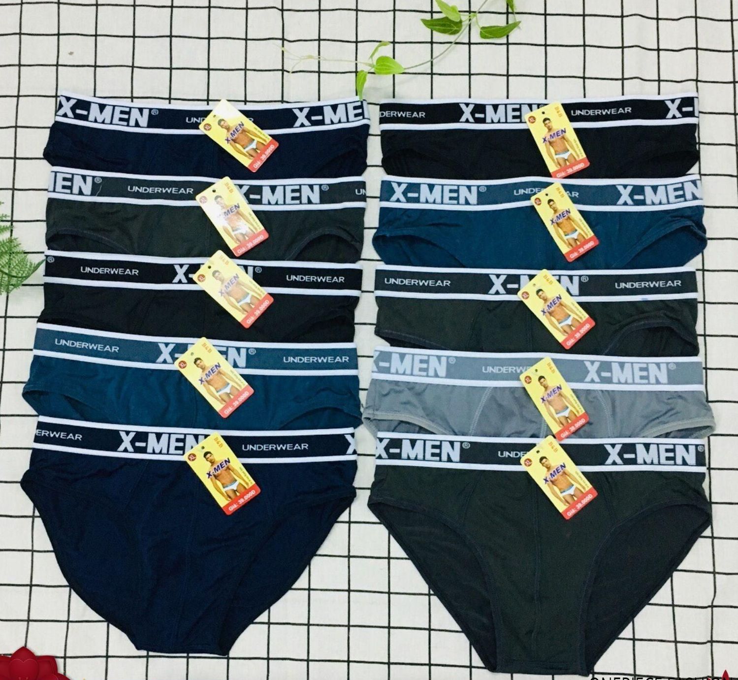 Combo 10 Quần Lót Nam - quần sịp xì nam co giãn X.men thấm hút mồ hôi tốt size quần từ 40 đến 75kg