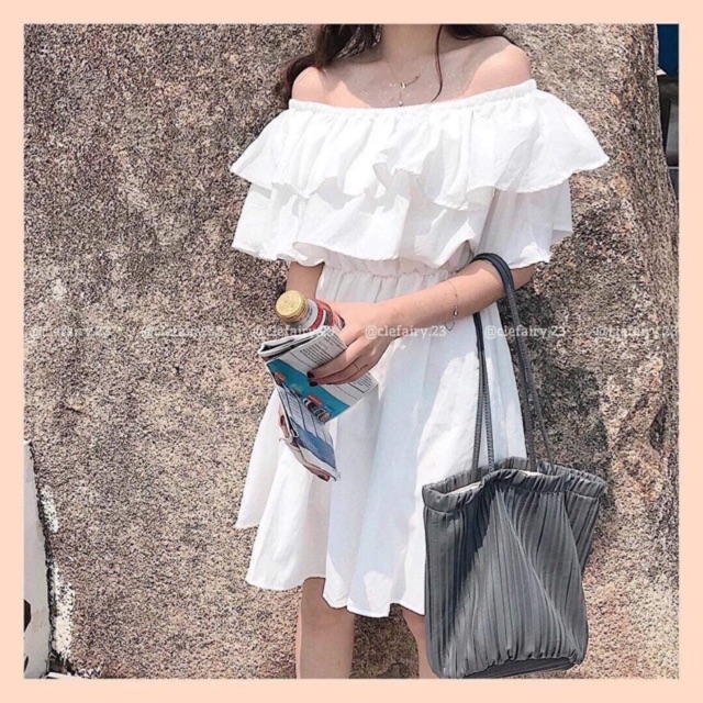 Đầm Trễ Vai, Đầm Maxi, Đầm Xòe Nữ Chất Liệu Voan Chiffon Cao Cấp Cùng Thiết Kế Ấn Tượng RUBY