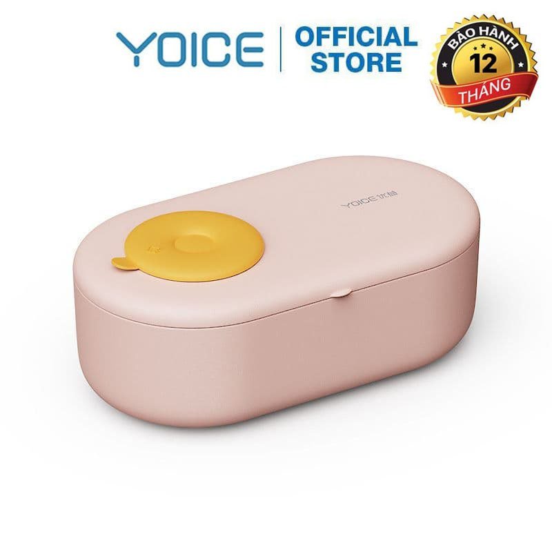 Hộp cơm hâm nóng yoice y-bdh1 dung tích 70ml 3 ngăn hâm nóng thức ăn nhanh chóng tiện lợi - hồng cute