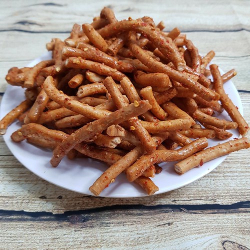 500g Bánh Lèo Thèo mắm ớt (dạng que) Cay Mặn Cực Ngon đậm đà