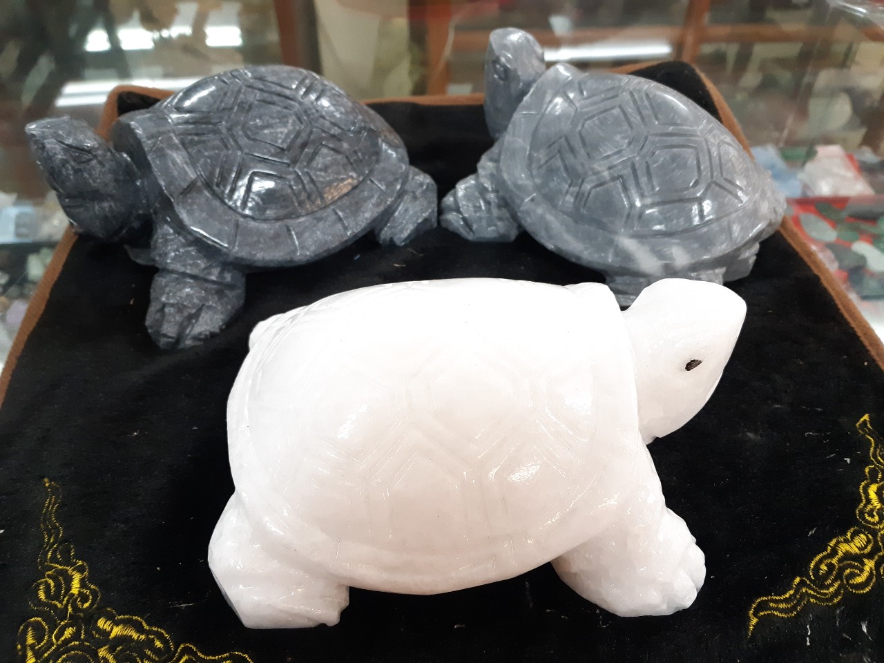 Rùa đá phong thủy dài 16cm cao 7cm