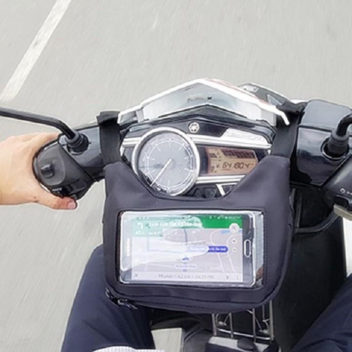 Túi grab màn hình cảm ứng treo điện thoại và vật dụng đầu xe máy đa năng- Túi dùng để chạy Grab, Goviet và xe ôm công nghệ - đảm bảo an toàn cho điện thoại - túi grap
