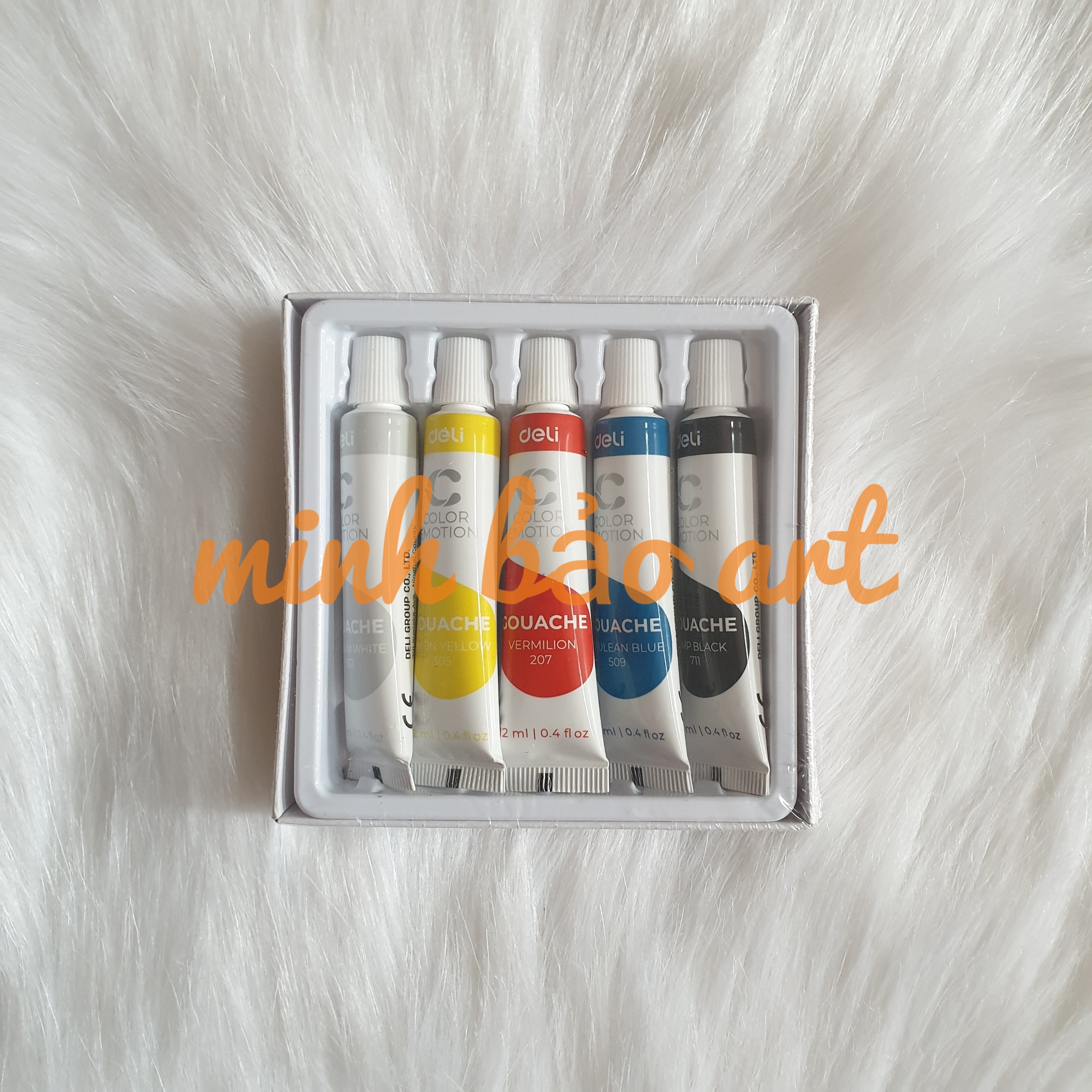 [HCM]MÀU GOUACHE DẠNG TUÝP 12ML DELI - 5/12/24 MÀU